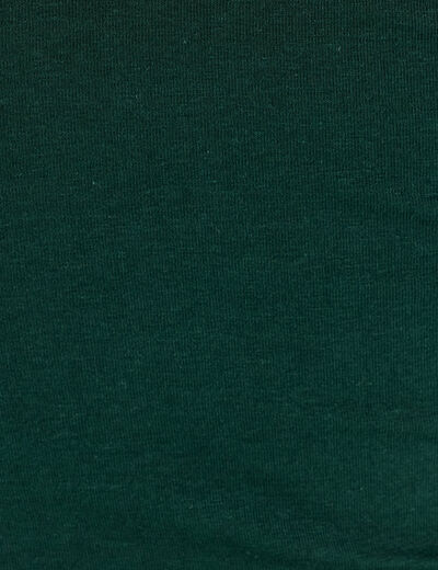 Débardeur liserés dentelle vert foncé femme