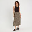 Robe longue effet 2-en1 beige femme