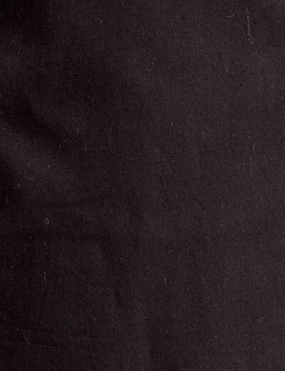 Jupe droite ceinturée noir femme