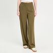 Pantalon large vert kaki femme