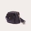 Sac carré en bandoulière noir femme