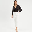 Blouse manches 3/4 noir femme