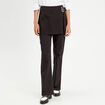 Pantalon-jupe flare noir femme