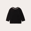 Pull manches courtes noir femme