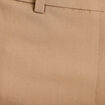 Pantalon cigarette ceintur&eacute; beige femme