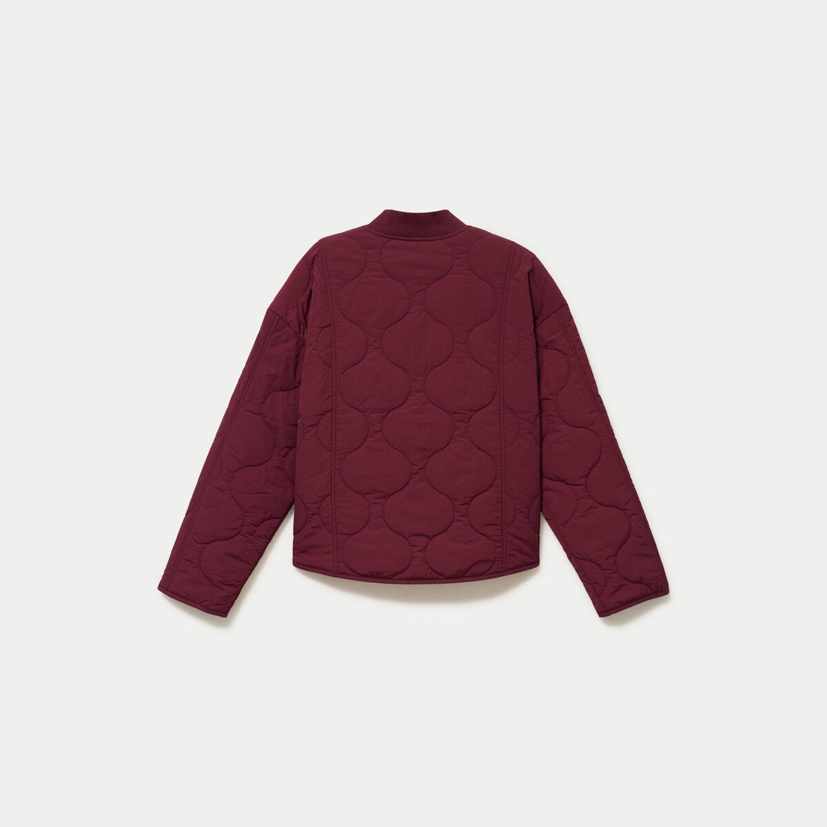 Veste ample manches longues bordeaux femme