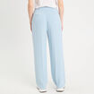 Pantalon large pinces bleu clair femme