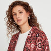 Veste effet matelassé rose femme