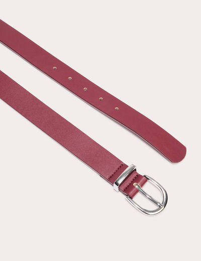 Ceinture bordeaux femme