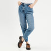 Jeans mom taille haute denim double stone femme
