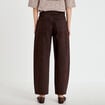 Jean bootcut taille standard marron fonc&eacute; femme
