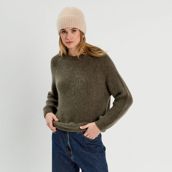 pull manches longues vert kaki femme Pull manches longues vert kaki femme