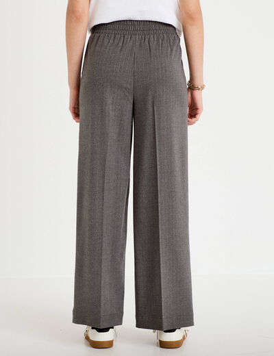 Pantalon bootcut taille standard gris femme