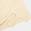 Foulard crochet ecru femme