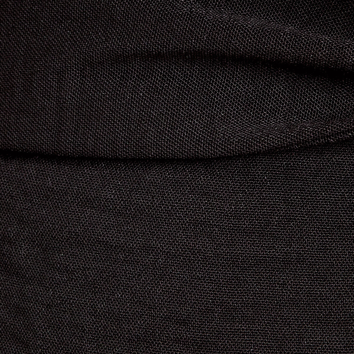 Robe droite ceinturée noir femme