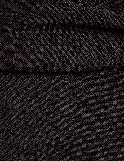 Robe droite ceinturée noir femme
