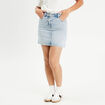 Jupe trapèze en jean denim double stone femme