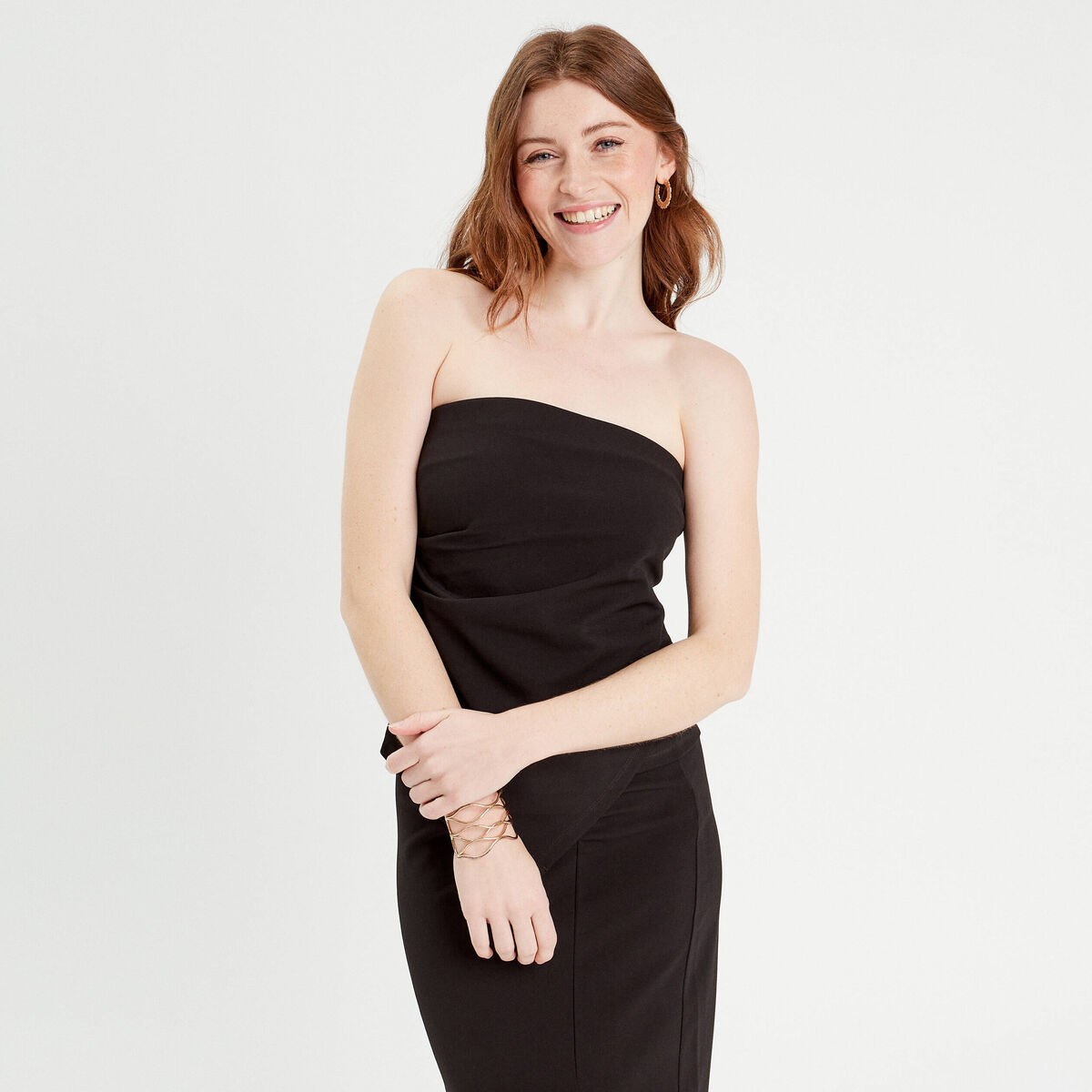 Bustier sans manches noir femme