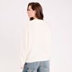 Pull manches longues ecru femme