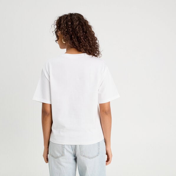 t shirt manches courtes blanc femme T-shirt manches courtes blanc femme