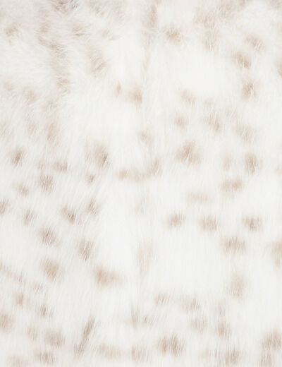 Veste oversize col tailleur beige femme