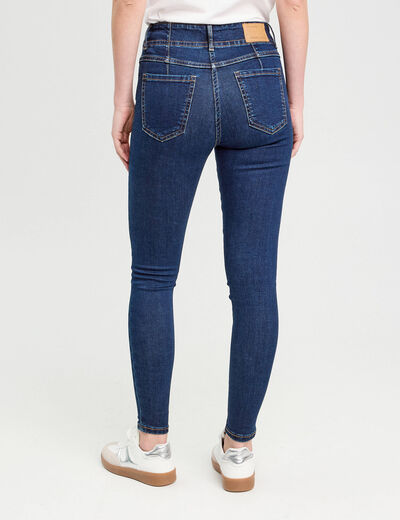Jeans skinny 5 poches denim brut femme
