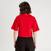 Polo avec patch brodé rouge femme