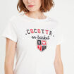T-shirt manches courtes blanc femme