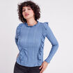 Blouse manches longues bleu clair femme