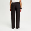 Pantalon bootcut taille haute noir femme