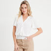 T-shirt manches courtes blanc femme