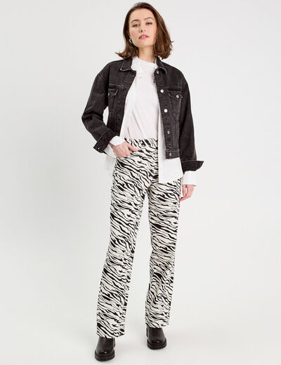 Pantalon large blanc femme