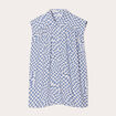 Chemise sans manches bleu femme