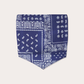 Crop top bandeau bleu marine femme