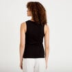 D&eacute;bardeur c&ocirc;tel&eacute; ajust&eacute; d&eacute;collet&eacute; noir femme
