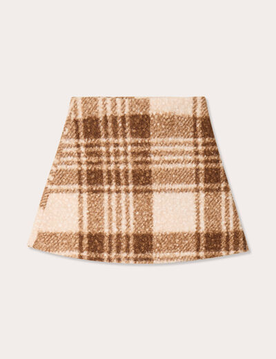 Jupe effet polaire sable femme