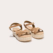 Sandales vert kaki femme