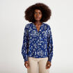 Blouse droite bleu marine femme
