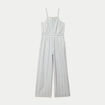Combinaison large col am&eacute;ricain blanc femme