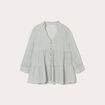 Blouse manches 3/4 vert femme