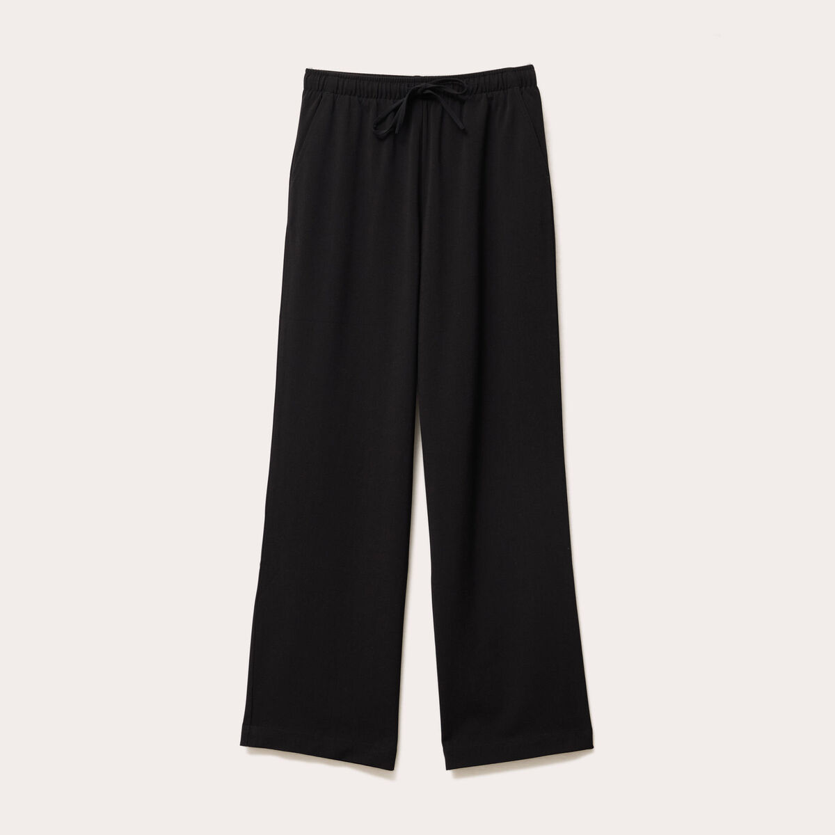 Pantalon large noir femme