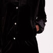 Veste teddy velours noir femme
