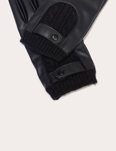Gants noir femme