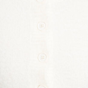 Gilet manches longues cropped ecru femme