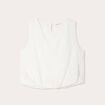 Top sans manches ecru femme