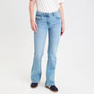 Jean flare taille basse denim double stone femme