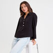 Blouse manches longues noir femme