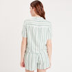 Chemise manches courtes vert femme