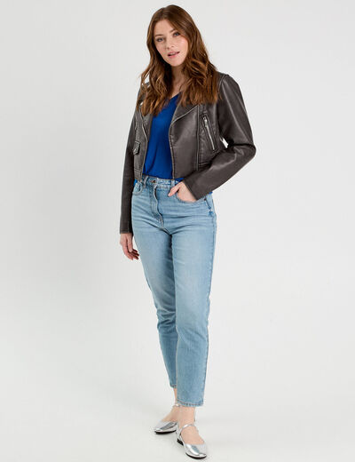 T-shirt manches courtes bleu electrique femme