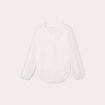 Blouse manches plumetis ecru femme